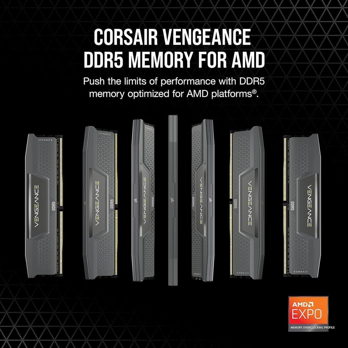 Corsair Ram Desktop VENGEANCE LPX 16GB (2x8GB) DDR5 5200MHz Black Corsair Ram Desktop VENGEANCE LPX 16GB (2x8GB) DDR5 5200MHz Black